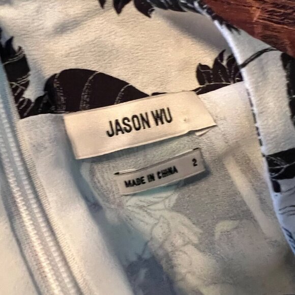 Jason Wu Floral Print Silk A-Line Skirt Sz 2 Multicolor - Picture 2 of 11